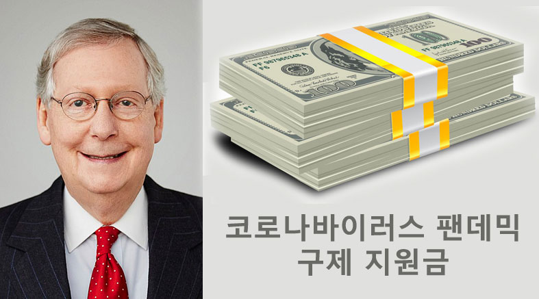 맥코넬 상원의원, 코로나바이러스 지원금 지급 계획 발표