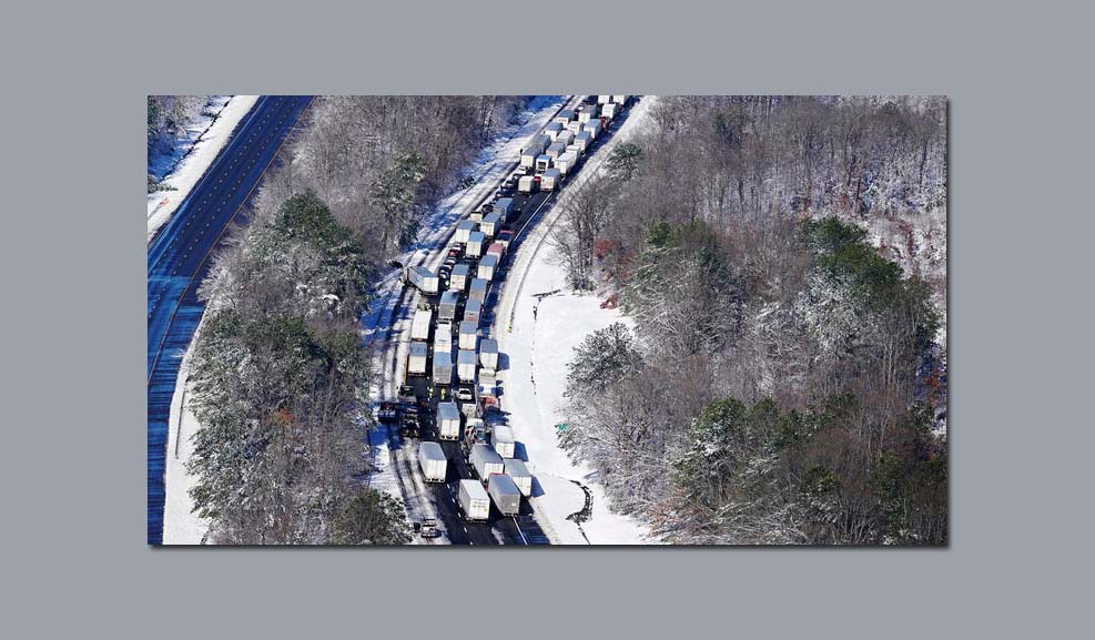 I-95 고속도로 결빙으로 정체됐던 우버 승객, 600달러 요금 청구서 받아