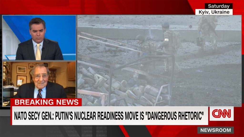 CNN “레온 파네타 전 CIA 국장, 푸틴의 핵 위협 그의 약점 보여준 것(Sign of weakness)”