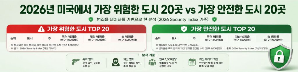 미국에서 가장 위험한 도시
