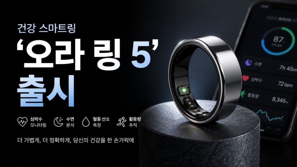 건강 스마트링 '오라 링 5' 출시